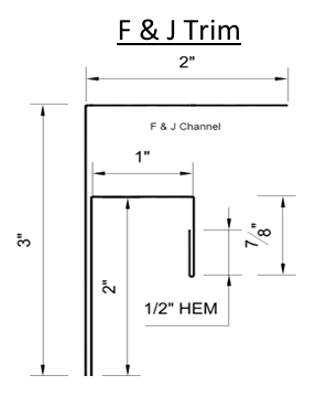 Board and Batten F & J Trim 26GA