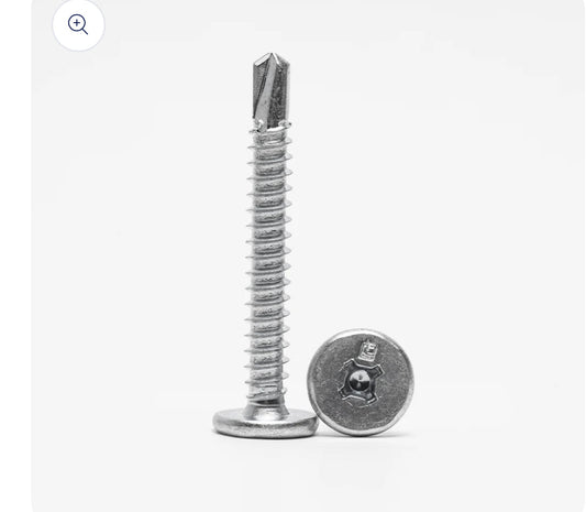 Stainless Steel Pancake 1" Self Drillers - Metal Specialist, LLCStainless Steel Pancake 1" Self DrillersMetal Specialist, LLCMetal Specialist, LLCStainless Steel Pancake 1" Self Drillers